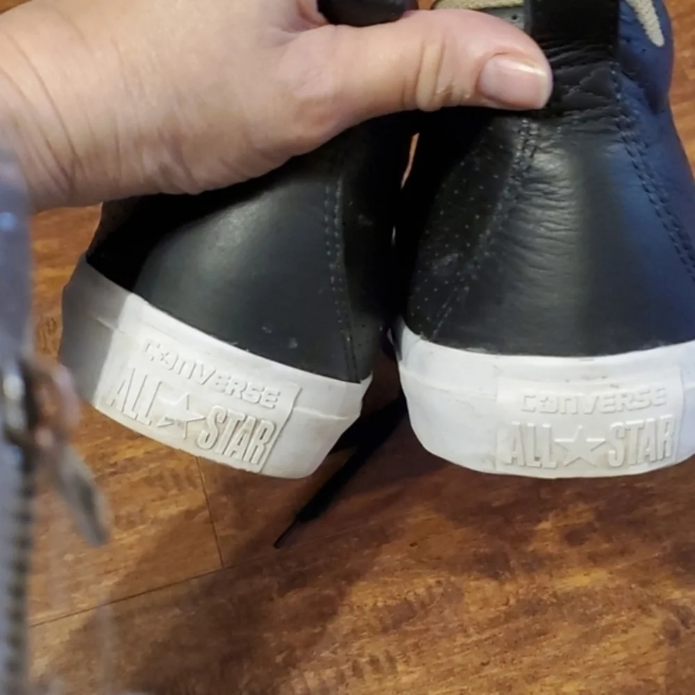 Converse All star leather high tops 12 - Picture 8 of 9